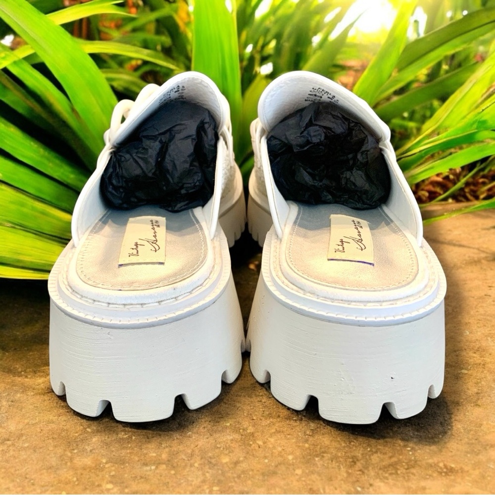 Vintage Havana White Chunky Platform Mules - Picture 4 of 6